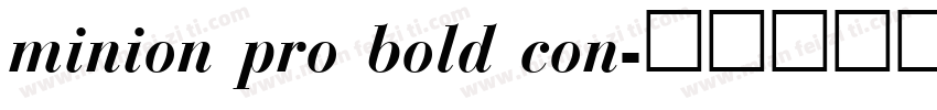 minion pro bold con字体转换